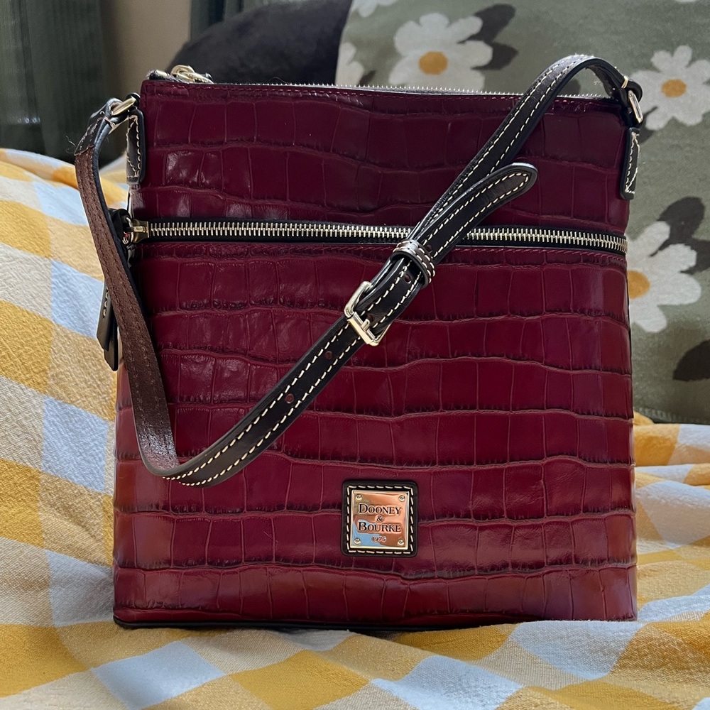 Dooney & Bourke Crossbody Embossed Crocodile Texture